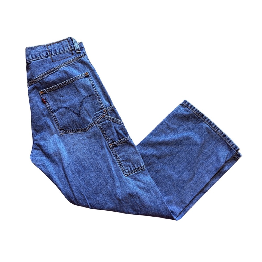 Levi's Carpenter Loose Straight Mens Jeans 32‎ Blue Baggy Workwear Skater Denim